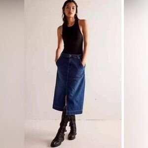FREE PEOPLE WILD ROSES MIDI SKIRT Sz 27 BNWT $75